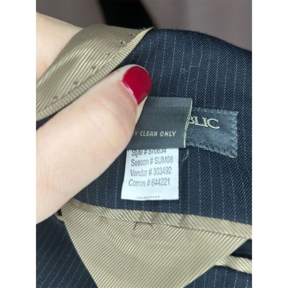 Banana Republic Men's Gray Wool Blazer 44L Classic Fit Business - Picture 5 of 7